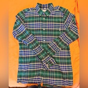 Carhartt Work In Progress Blue and Green Plaid Shirt